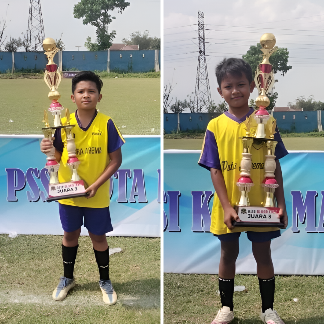 Alle dan Rafa, Siswa MI Ar Ridlo, Berhasil Meraih Keberhasilan dalam Turnamen Blue Blood Cup I