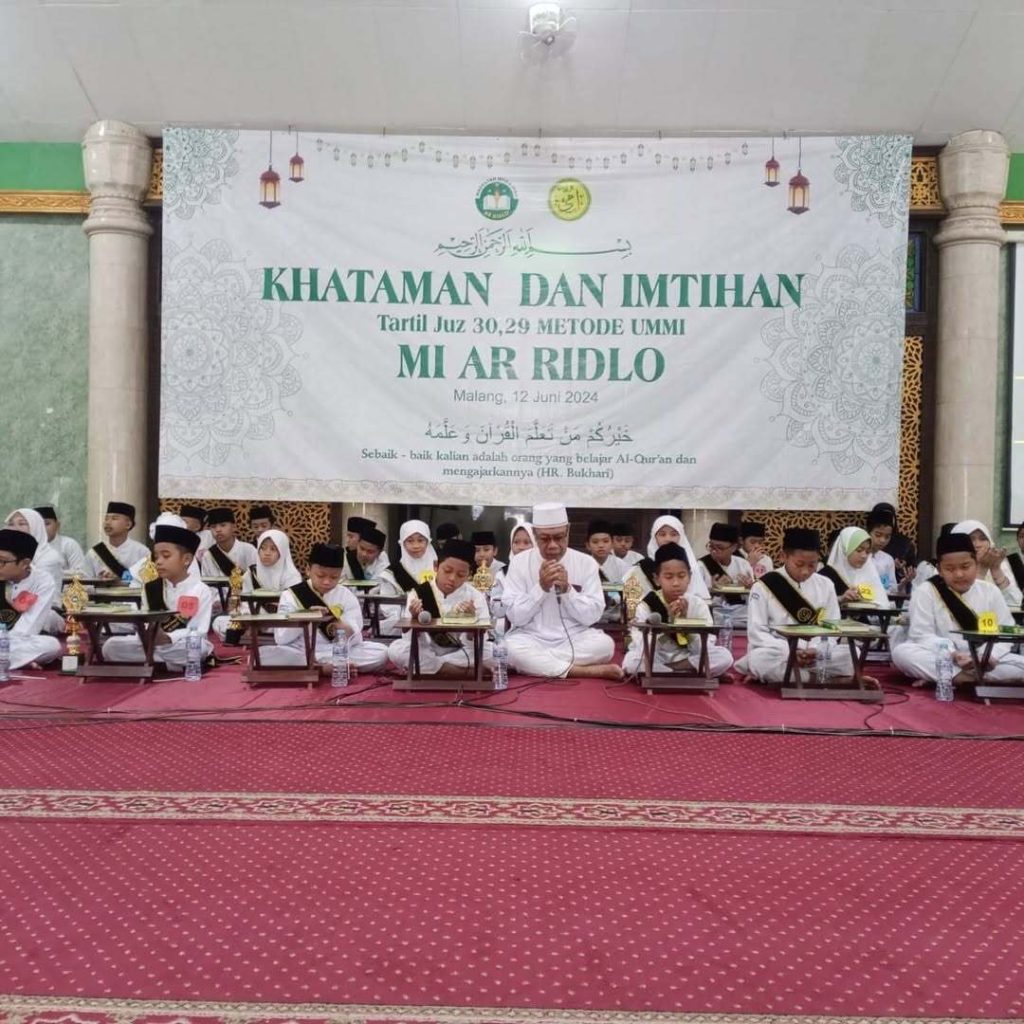 khataman dan imtihan metode ummi angkatan 3 mi ar ridlo tahun 2024