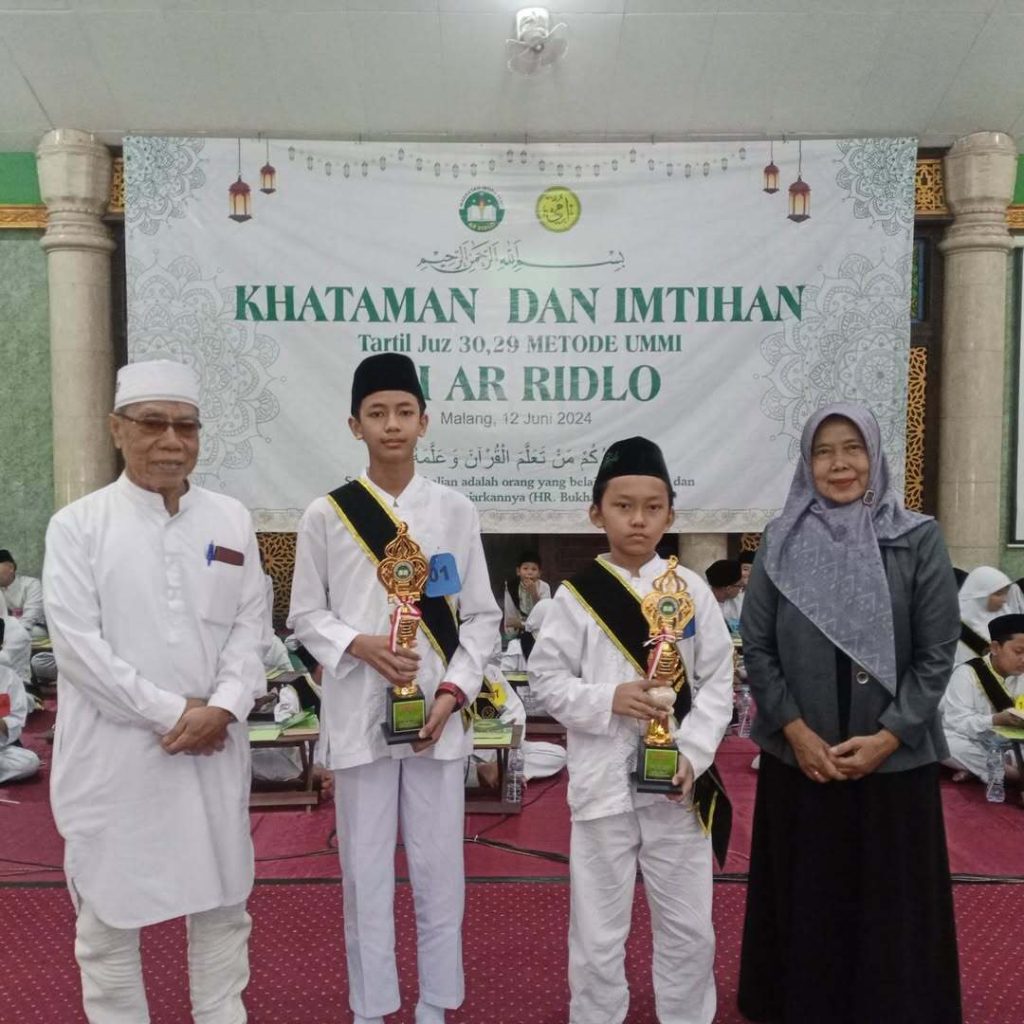 khataman dan imtihan metode ummi angkatan 3 mi ar ridlo tahun 2024