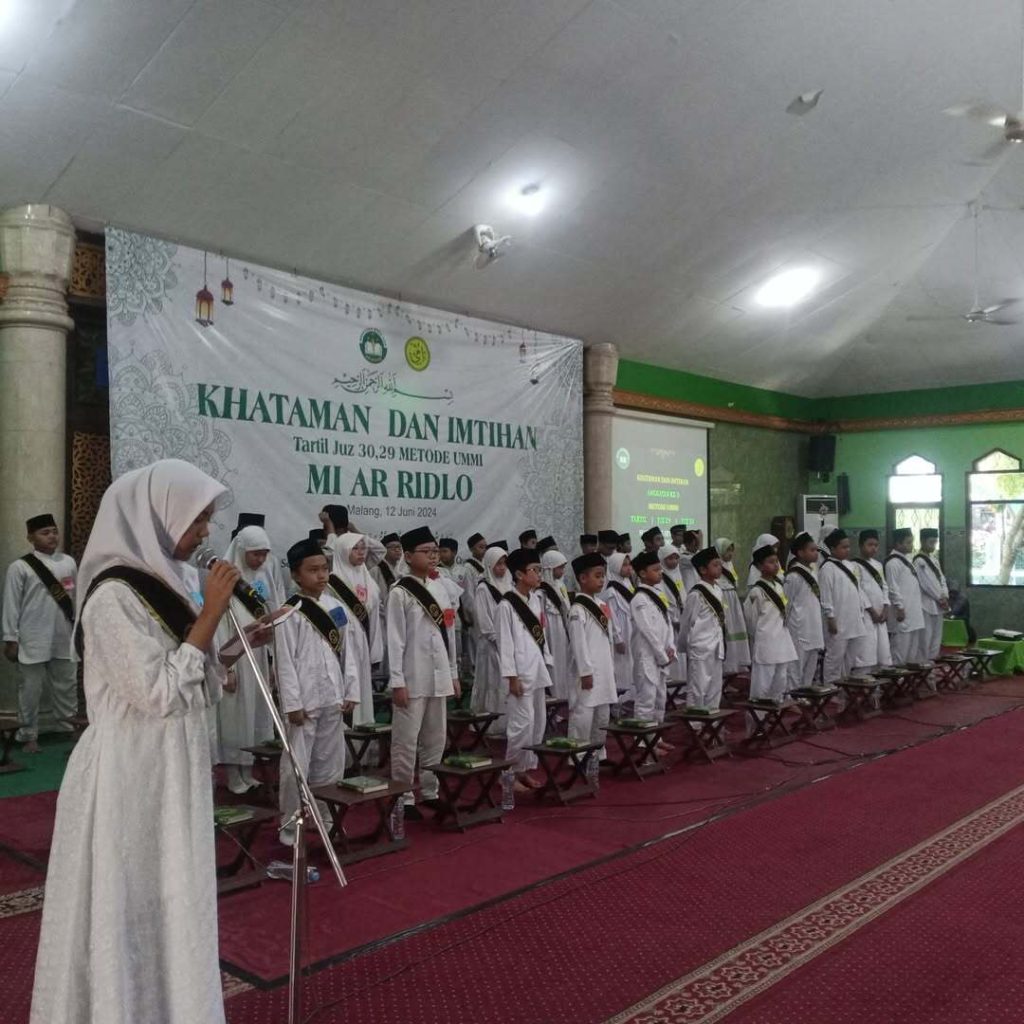 khataman dan imtihan metode ummi angkatan 3 mi ar ridlo tahun 2024